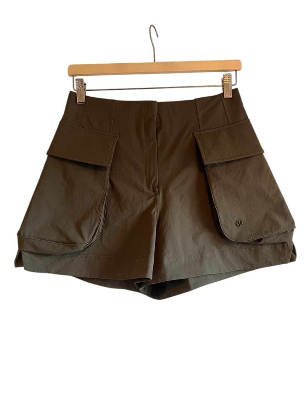lululemon athletica Olive Green Cargo Pocket Athletic Shorts